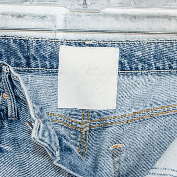 MOTHER SUPERIOR The Swooner Rascal Ankle Denim Jeans Signs & Symbols sz 26 - Picture 3 of 14